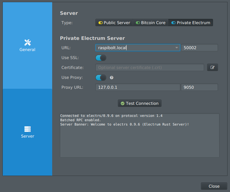 Tor daemon proxy usage